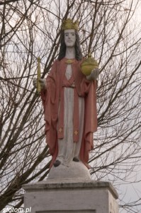 Srebrniki | figura Chrystusa Króla| od północy | 2015-01-29