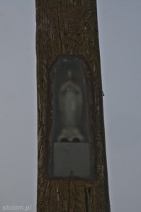 Witowąż | karawaka | figura Matki Boskiej | od północnego-wschodu | stan na 2015-02-25