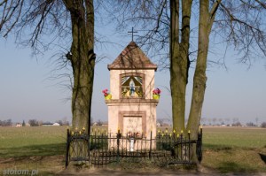 Kowrózek | kapliczka Matki Boskiej | od południowego-wschodu | stan na 2015-03-17