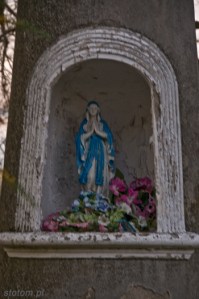 Karnkowo | figura Matki Boskiej w kapliczce | od południowego-wschodu | stan na 2013-10-30