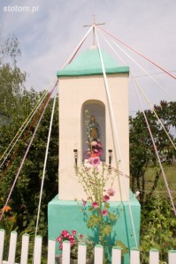 Czarnowo | kapliczka Matki Boskiej | od południa | stan na 2015-07-05