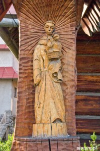 Bukowina Tatrzańska | kapliczka św. Antoniego | fragment | od południa | stan na 2015-07-17