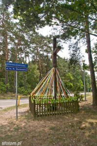 Górsk | krzyż | widok ogólny | od północnego-zachodu | stan na 2015-07-05