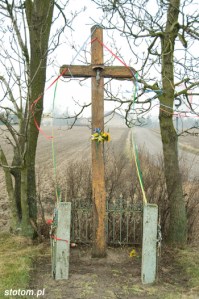 Mierzynek | krzyż | widok ogólny | od południowego-wschodu | stan na 2016-02-13