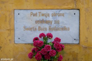 Brzozowo | kapliczka Matki Boskiej Królowej Polski | fragment | od północy | stan na 2016-03-31