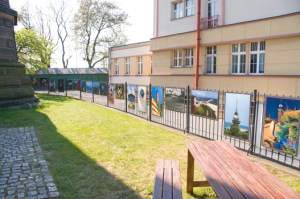 Gdańsk - Nowy Port | fragment ekspozycji obok latarni | 2016-05-08