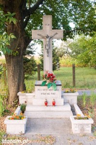 Dobrzejewice | krzyż | widok ogólny | od południowego-zachodu | stan na 2016-09-09