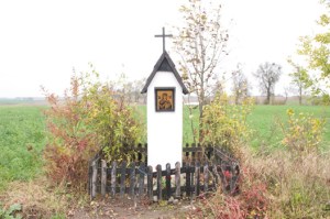 Buk Pomorski | kapliczka Matki Boskiej | widok ogólny | od południowego-wschodu | stan na 2016-10-12