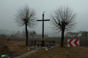 Czystochleb | krzyż | widok ogólny | od południowego-zachodu | stan na 2017-02-17