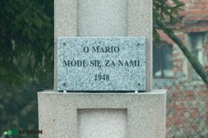 Czystochleb | kapliczka Matki Boskiej | fragment | od zachodu | stan na 2017-02-17