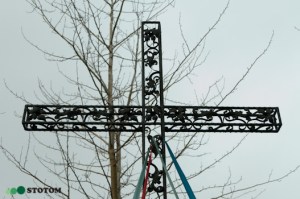 Gronowo | krzyż | fragment | od zachodu | stan na 2017-02-17