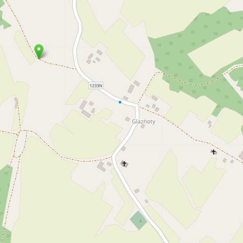 Wiadukt i most w Glaznotach - mapa 3